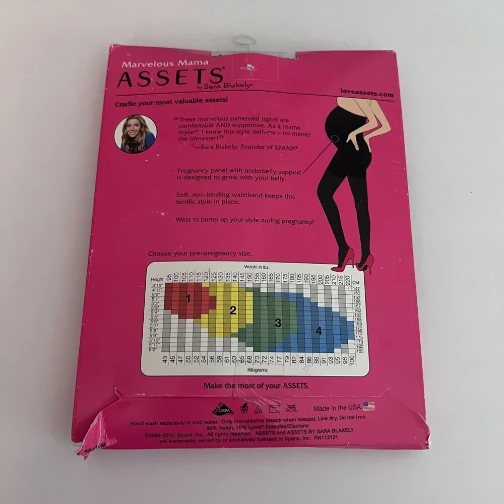 Marvelous Mama Assets by Spanx Terrific Tights Maternity Opaque Patterned Tights